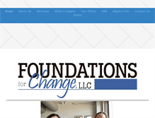 Tablet Screenshot of foundationsforchange.net